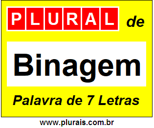 Plural de Binagem