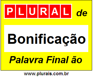 Plural de Bonificação