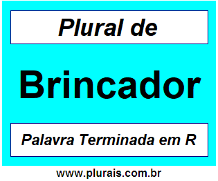 Plural de Brincador