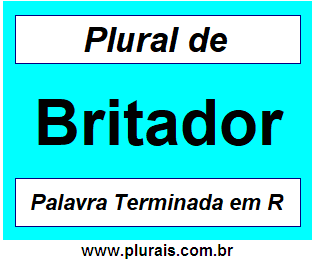 Plural de Britador