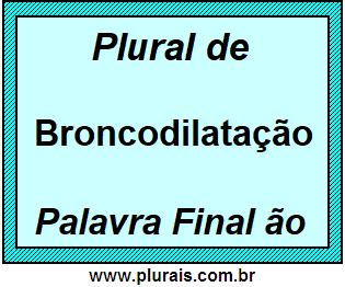 Plural de Broncodilatação