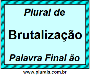 Plural de Brutalização