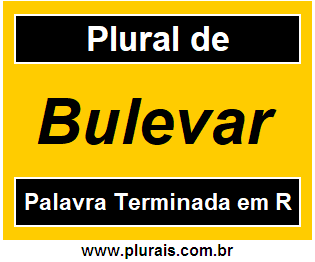 Plural de Bulevar