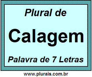 Plural de Calagem