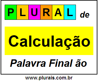 Plural de Calculação