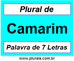 Plural de Camarim