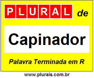 Plural de Capinador