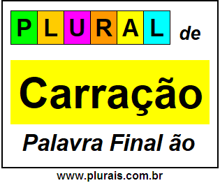 Plural de Carração