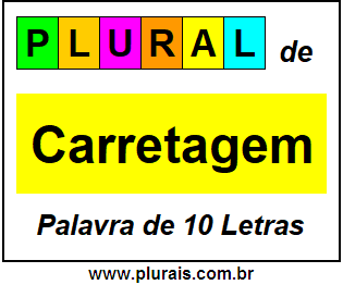 Plural de Carretagem