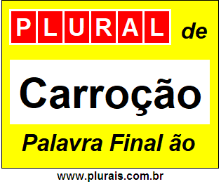 Plural de Carroção