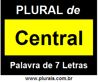 Plural de Central