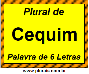 Plural de Cequim