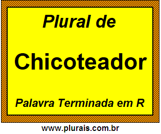 Plural de Chicoteador