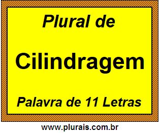 Plural de Cilindragem