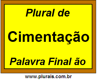 Plural de Cimentação