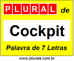 Plural de Cockpit