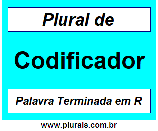 Plural de Codificador