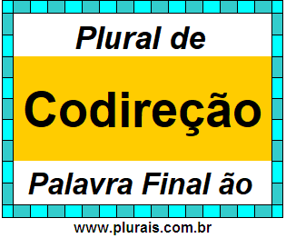 Plural de Codireção