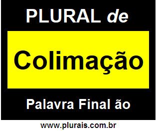 Plural de Colimação