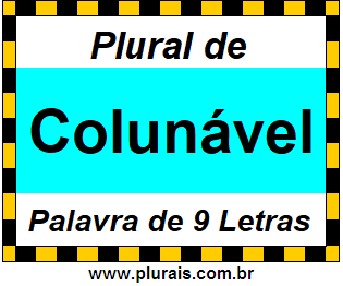 Plural de Colunável