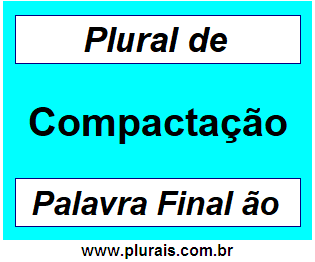 Plural de Compactação