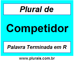 Plural de Competidor