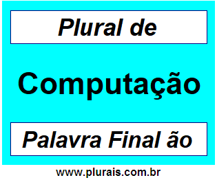 Plural de Computação