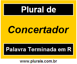 Plural de Concertador