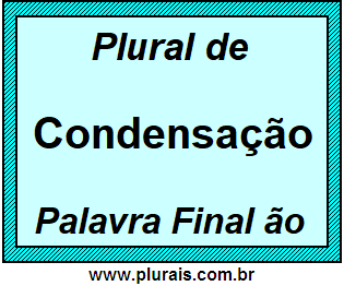 Plural de Condensação