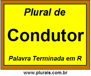 Plural de Condutor