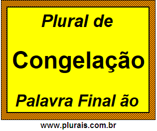 Plural de Congelação