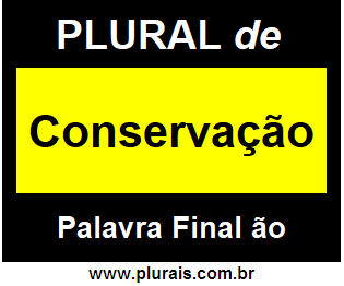 Plural de Conservação