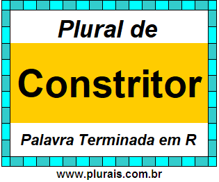 Plural de Constritor