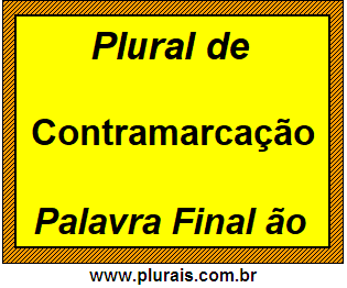 Plural de Contramarcação