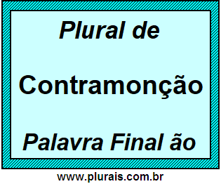 Plural de Contramonção