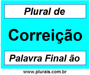 Plural de Correição