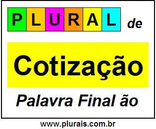 Plural de Cotização