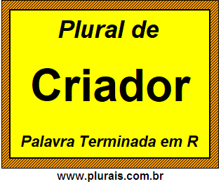 Plural de Criador