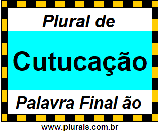 Plural de Cutucação