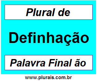 Plural de Definhação