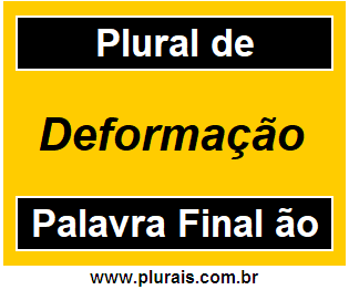 Plural de Deformação