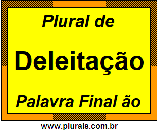 Plural de Deleitação