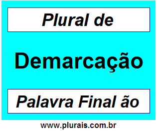 Plural de Demarcação