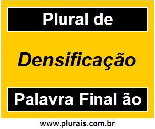 Plural de Densificação