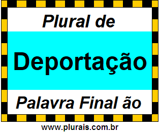 Plural de Deportação