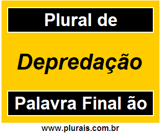 Plural de Depredação