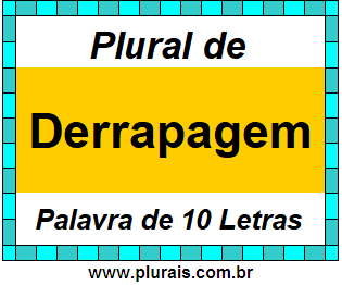 Plural de Derrapagem