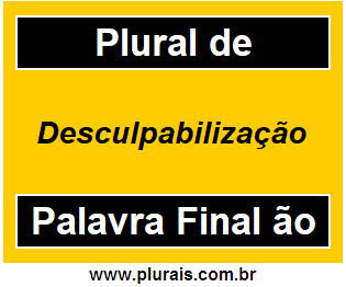 Plural de Desculpabilização