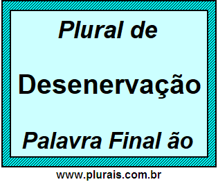 Plural de Desenervação