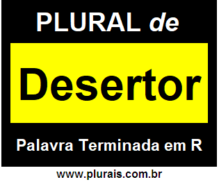 Plural de Desertor